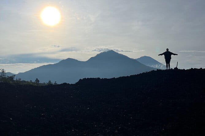 Jeep Mount Batur and Hot Springs with instagram fotos - After sunrise: black lava formations and the Batur Caldera feel