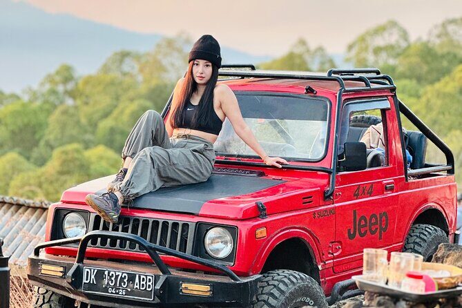 Mount Batur Jeep Sunrise by 4WD with Breakfast - The ride after sunrise: Batur Black Lava and farm life