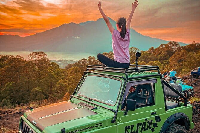 Mt Batur Sunrise Jeep & Natural Hot Spring Tour - Getting From Ubud: Pickup, AC Vehicle, and a Mobile Ticket
