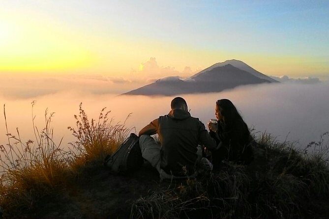 Private Tour Mount Batur Sunrise Trekking and Natural Hot Spring - Walking Down: Short vs Long Routes Around the Crater Rim
